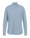 Xacus Man Shirt Light Blue Size 16 Cotton