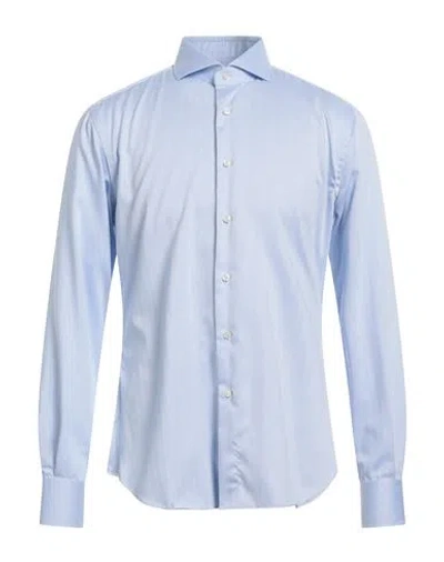 Xacus Man Shirt Light Blue Size 17 Cotton