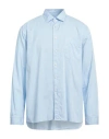 Xacus Man Shirt Light Blue Size 17 Cotton