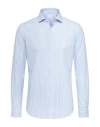 Xacus Man Shirt Light Blue Size 17 ½ Polyamide, Elastane In Blue