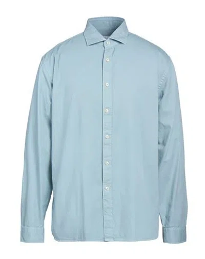 Xacus Man Shirt Light Blue Size 18 Cotton