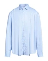 Xacus Light Slim-fit Twill Active Shirt In Blue