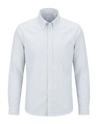 Xacus Man Shirt Light Green Size 15 ½ Cotton In Blue