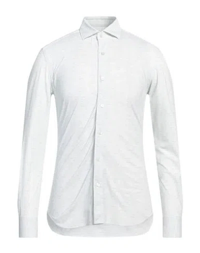 Xacus Man Shirt Light Green Size 17 Polyamide, Elastane
