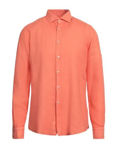 Xacus Man Shirt Mandarin Size 17 Linen
