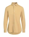 Xacus Man Shirt Marigold Size 16 Polyamide, Elastane In Yellow