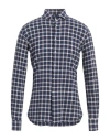 Xacus Man Shirt Midnight Blue Size 15 ¾ Cotton, Elastane In Blue