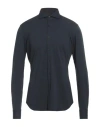 Xacus Man Shirt Midnight Blue Size 15 ¾ Polyamide, Elastane In Blue