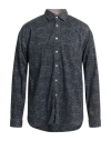Xacus Man Shirt Midnight Blue Size 17 Cotton In Blue