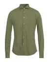 Xacus Man Shirt Military Green Size 16 Cotton