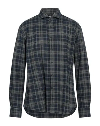 Xacus Man Shirt Navy Blue Size 17 Cotton