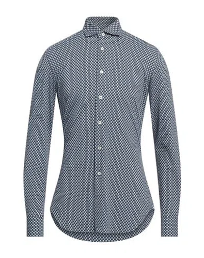 Xacus Man Shirt Navy Size 15 ½ Polyamide, Elastane
