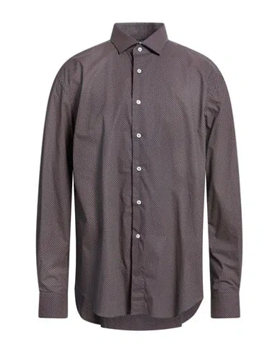 Xacus Man Shirt Navy Size 16 ½ Cotton In Blue