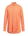 Xacus Man Shirt Orange Size 16 ½ Cotton