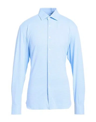 Xacus Man Shirt Pastel Blue Size 17 ½ Polyamide, Elastane