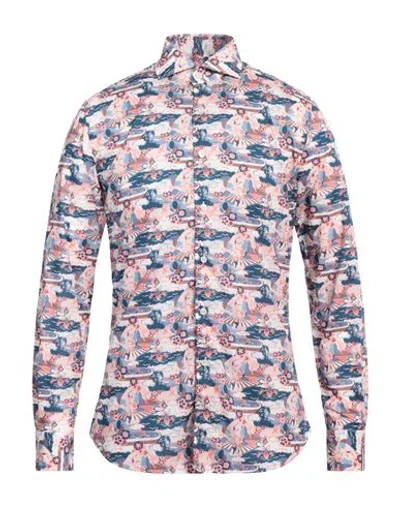 Xacus Man Shirt Pink Size 16 Cotton