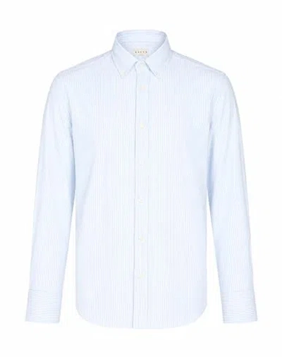 Xacus Man Shirt Sage Green Size 15 ½ Cotton In Blue