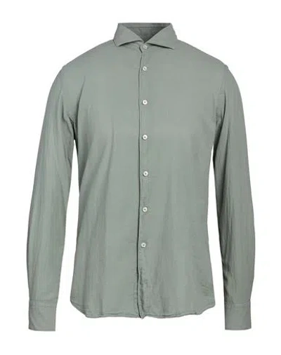 Xacus Man Shirt Sage Green Size 18 Cotton