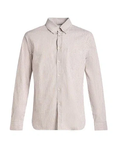 Xacus Man Shirt Sand Size 15 ½ Cotton, Viscose In Multi