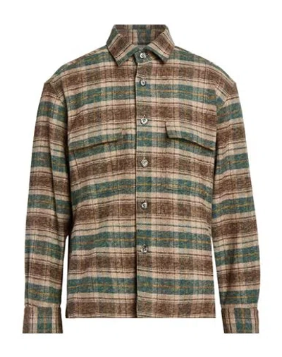 Xacus Man Shirt Sand Size Xl Cotton In Neutral