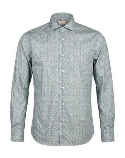Xacus Man Shirt Sky Blue Size 15 Cotton In Gray