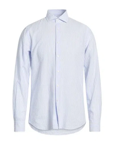 Xacus Man Shirt Sky Blue Size 15 ¾ Linen, Cotton