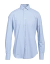 Xacus Man Shirt Sky Blue Size 16 Polyamide, Elastane