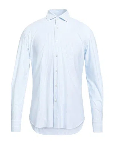 Xacus Man Shirt Sky Blue Size 17 Polyamide, Elastane
