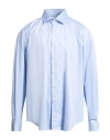 Xacus Man Shirt Sky Blue Size 36 Cotton