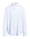 Xacus Man Shirt Sky Blue Size 38 Cotton In Sky Blue