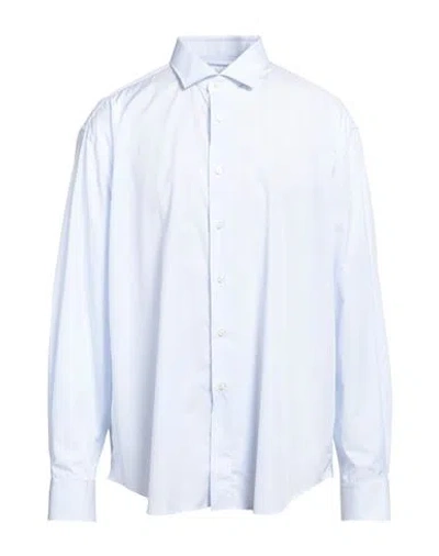 Xacus Man Shirt Sky Blue Size 38 Cotton