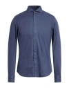 Xacus Man Shirt Slate Blue Size 15 ½ Cotton In Blue