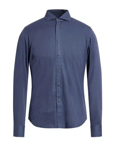 Xacus Man Shirt Slate Blue Size 15 ½ Cotton