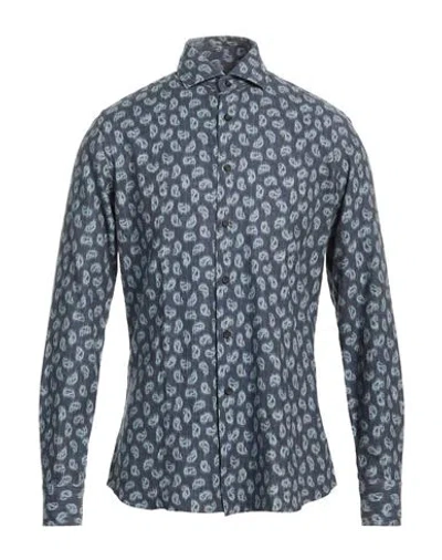 Xacus Man Shirt Slate Blue Size 15 ¾ Cotton
