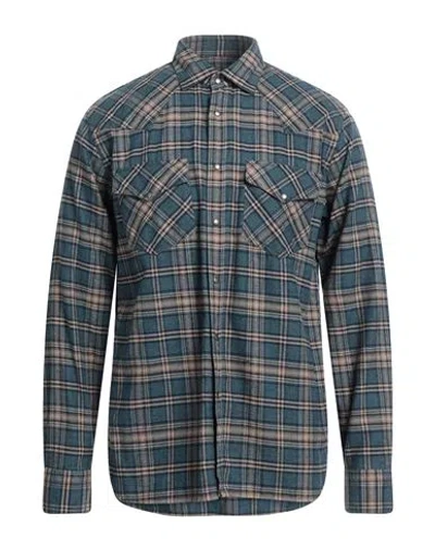 Xacus Man Shirt Slate Blue Size 15 ¾ Cotton, Cashmere