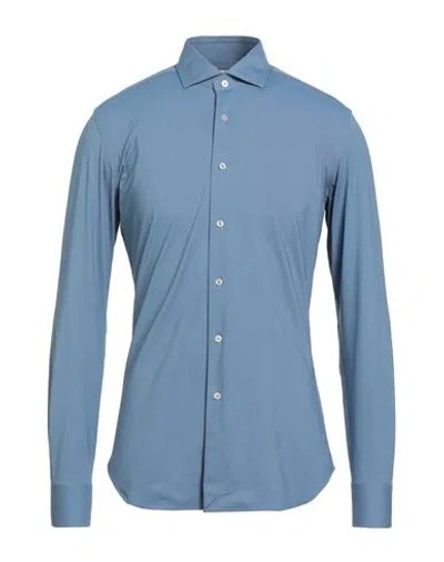 Xacus Man Shirt Slate Blue Size 15 ½ Polyamide, Elastane