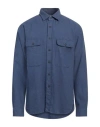 Xacus Man Shirt Slate Blue Size 17 Cotton