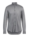 Xacus Man Shirt Slate Blue Size 16 ½ Cotton, Lyocell In Blue