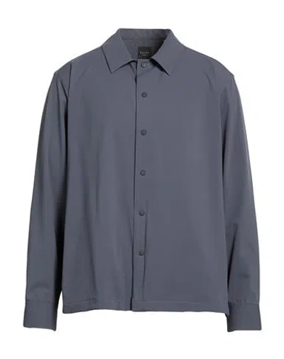Xacus Man Shirt Slate Blue Size S Polyamide, Elastane