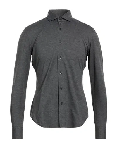 Xacus Man Shirt Steel Grey Size 16 Polyamide, Elastane