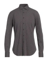 Xacus Man Shirt Steel Grey Size 17 Cotton In Grey