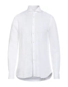 Xacus Man Shirt White Size 15 ¾ Linen In White