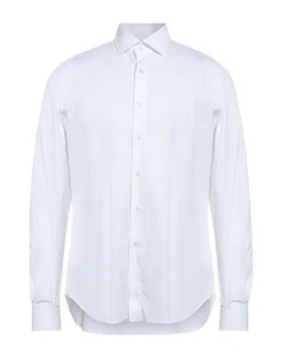 Xacus Man Shirt White Size 16 ½ Cotton, Polyamide, Elastane