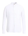 Xacus Man Shirt White Size 16 ½ Linen In White