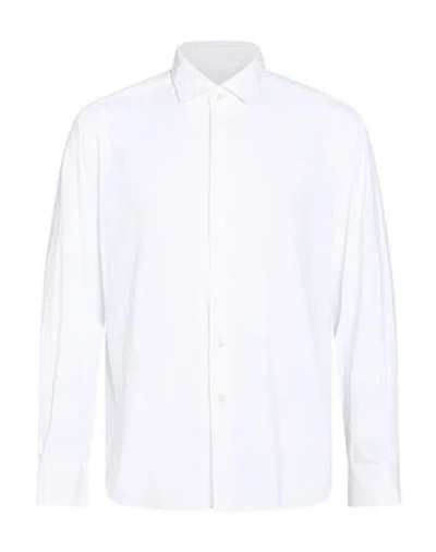 Xacus Man Shirt White Size 17 ½ Cotton In Multi