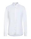Xacus Man Shirt White Size 17 Cotton, Polyamide, Elastane In White
