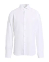 Xacus Man Shirt White Size 17 Linen In White
