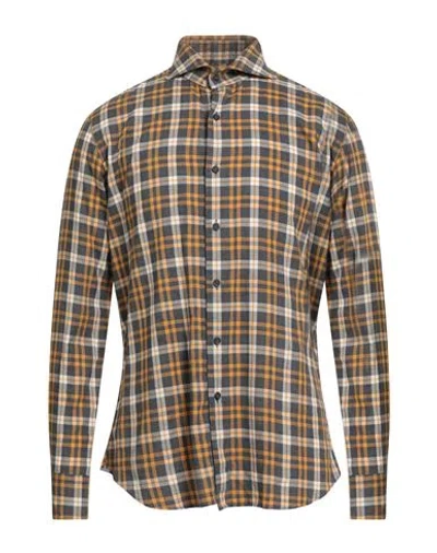 Xacus Man Shirt Yellow Size 15 ¾ Cotton In Multi