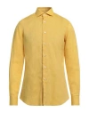 Xacus Man Shirt Yellow Size 15 ¾ Cotton