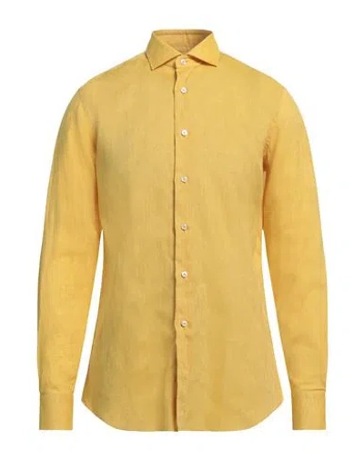 Xacus Man Shirt Yellow Size 15 ¾ Cotton